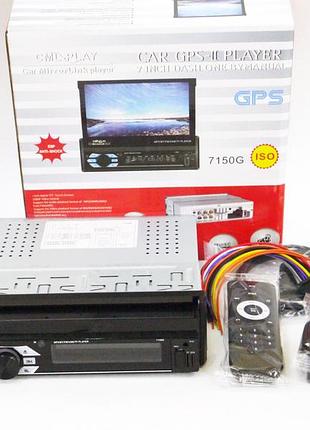 1din магнитола 7150g gps + 16gb карта с навигацией