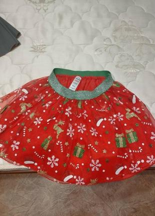 Новорічна дитяча спідниця