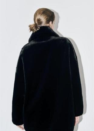 Шуба зі штучного хутра  zara3 фото