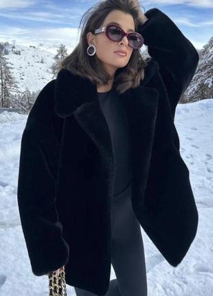 Шуба зі штучного хутра  zara4 фото