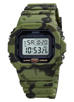 Годинники наручні 1628cmgn skmei, camo green