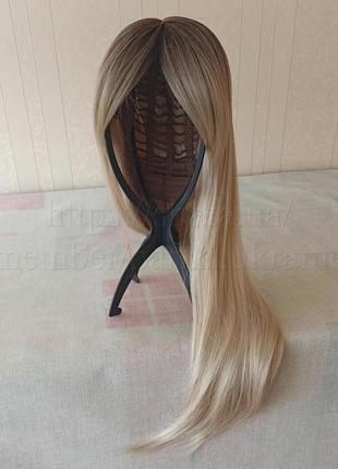 Парик длинный блонд, новый, с чёлкой, термостойкая, парик