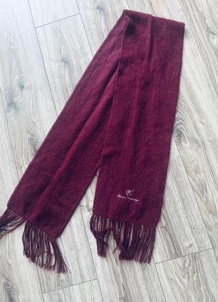 Бордовый шарф alpaca camargo