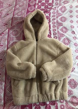 Женская плюшевая , тедди куртка