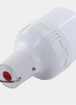 Светодиодная лампочка для кемпинга аккумуляторная с usb и крючком для подвешивания 60w