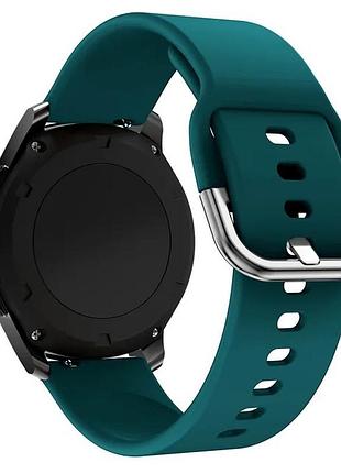 Ремешок силиконовый для watch band 20mm dark green