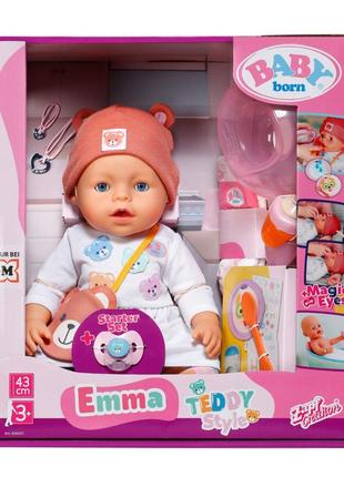 Лялька baby born – емма-тедді 8