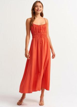 Новый вискозный сарафан river island resort яркого цвета