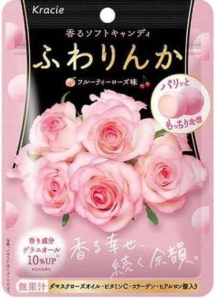 Конфеты kracie beauty для красоты кожи c гиалуроновой кислотой (роза и лесные ягоды)