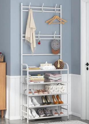 Универсальная вешалка для одежды new simple floor clothes rack 5 полок