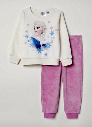 Костюм из двух предметов плюшевый frozen disney elsa h&m  (швеция)