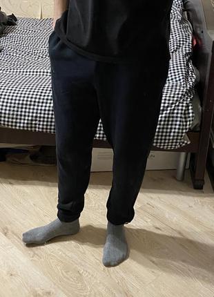 Утепленные зимние брюки nike air ft jogger black. оригинал из европы! размер s и м.