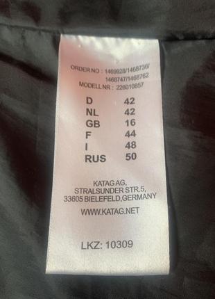Добротный стильный  пуховик с меховым капюшоном германия р.42/l-xl укр. 48-503 фото