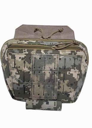 Напашник- сумка 3rd.gen  molle laser cut піксель мм14