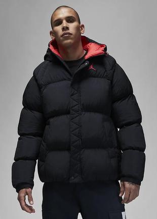Оригінал пуховик jordan Cmft Chicago puffer jacket black джордан чорний