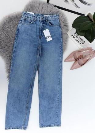 Джинсы zw collection wide leg с высокой посадкой zara, размер 34, 36