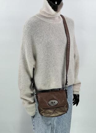 Кожаная сумочка кросс-боди