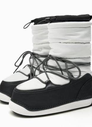 Зимние снегоходы сапоги чоботи дутики мунбуты zara ski луноходы