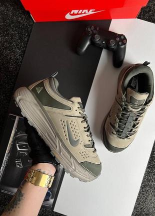 Мужские кроссовки nike acg running beige grey