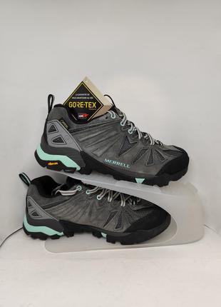 Кроссовки треккинговые водонепроницаемые merrell capra 1948x gore-tex на подошве vibram (j32446) оригинал, новые