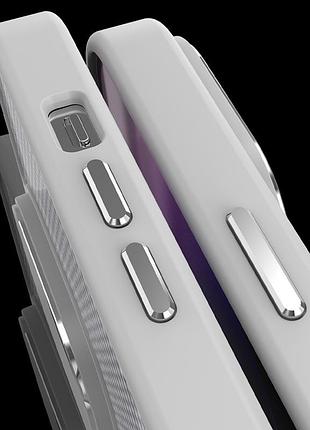 Чохол tpu+pc carbon with magsafe для apple iphone 14 (6.1") tpu+pc, grey 5