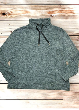 Свитшот с хомутом и рукавами митенками оверсайз