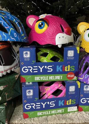 Шолом дитячий crezy safety і grey'шоломи оригінальні у вигляді тварин