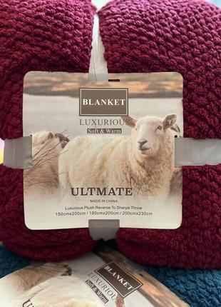 Покрывало двухстороннее на овчине