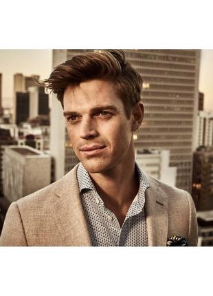 190$ eton slim fit m 40 15 3/4 классическая светлая рубашка голубая синяя