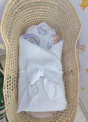 Теплий плед-конверт 100/80 см