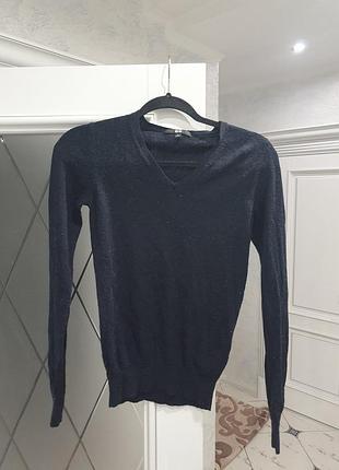 Базовый свитер из тонкой пряжи шерсти унисекс