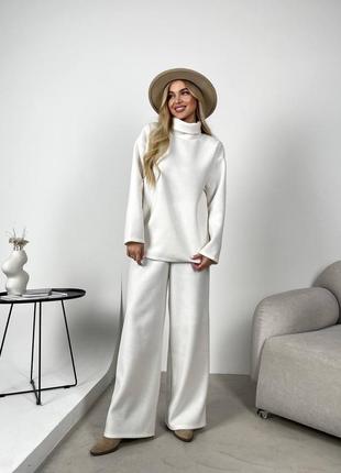 Теплый женский костюм брюки и свитерana-1641