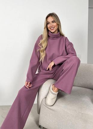 Теплый женский костюм брюки и свитерana-1641