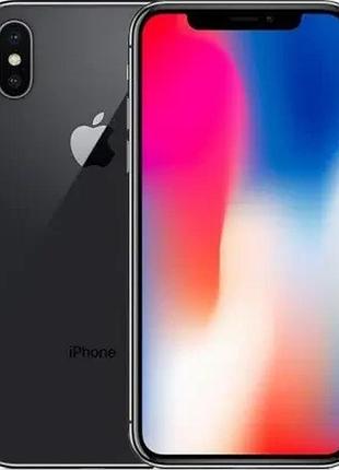 Смартфон apple Iphone x 64gb silver, model a1901 2bmqad200487 gb blackgb space gray, гарантія 12 міс. refurbished