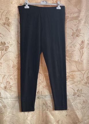 Лосіни бренду m&s collection, чорні, стретч, пот-43, поб-49, довжина-91, пояс широка резинка