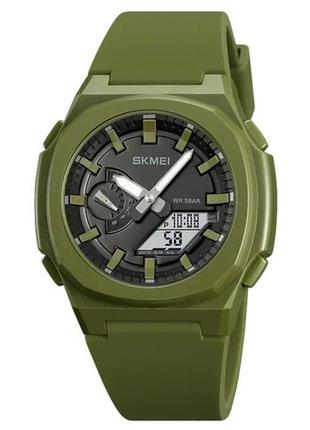 Годинники наручні 2091agwt skmei, army green-white