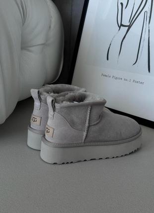 Угги угги угги Loa ugg ultra mini platform light grey