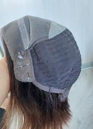 Парик натуральный каре удлиненное