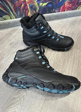 Акция до конца дня!! зимние кроссовки merrell -  gore-tex - р. 40 - 26 см. идеал. состояние
