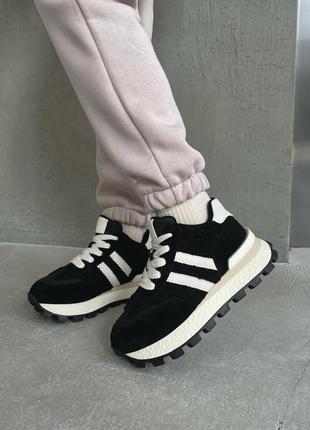 Зимние кроссовки из натуральной замши (22040)