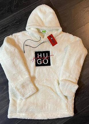 Плюшевые худи hugo boss