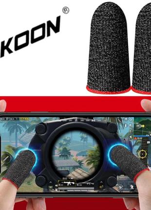 Игровые напальчники 2 пары для игр на телефоне, смартфоне rakoon-4 мобильные напальчники для сенсорных экранов