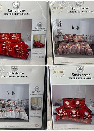 Комплект постільної білизни фланель новий рік