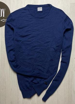 Мужской шерстяной свитер logo-embroidered collezioni, размер m
