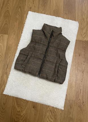 Жилетка безрукавка жилет h&m y2k divided dark academia