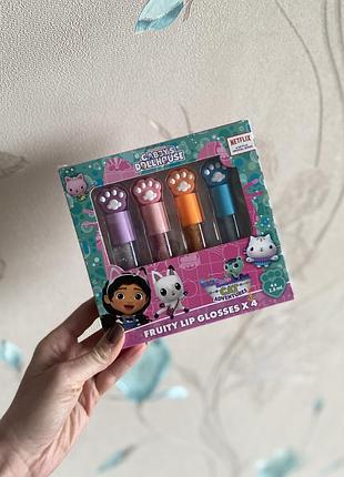 Комплект блисків для губ ляльковий  будиночок габі/gabby’s dollhouse