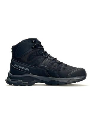 Мужские кроссовки salomon running quest 4#x black grey fur