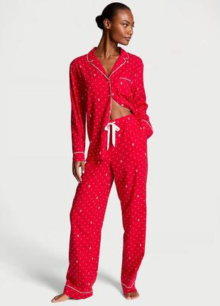 Красная фланелевая пижама victoria’s secret
