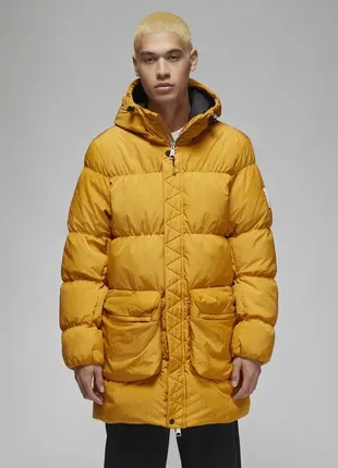 Пуховик nike air jordan essential statement yellow2 фото