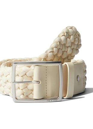 Rag & bone boyfriend woven belt. плетеный ремень кожа р s/m
